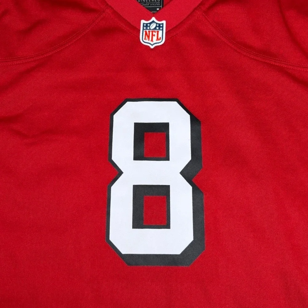 Nike San Francisco‎ 49ers Jersey Kids Medium Red Number 8 NFL Football NWT